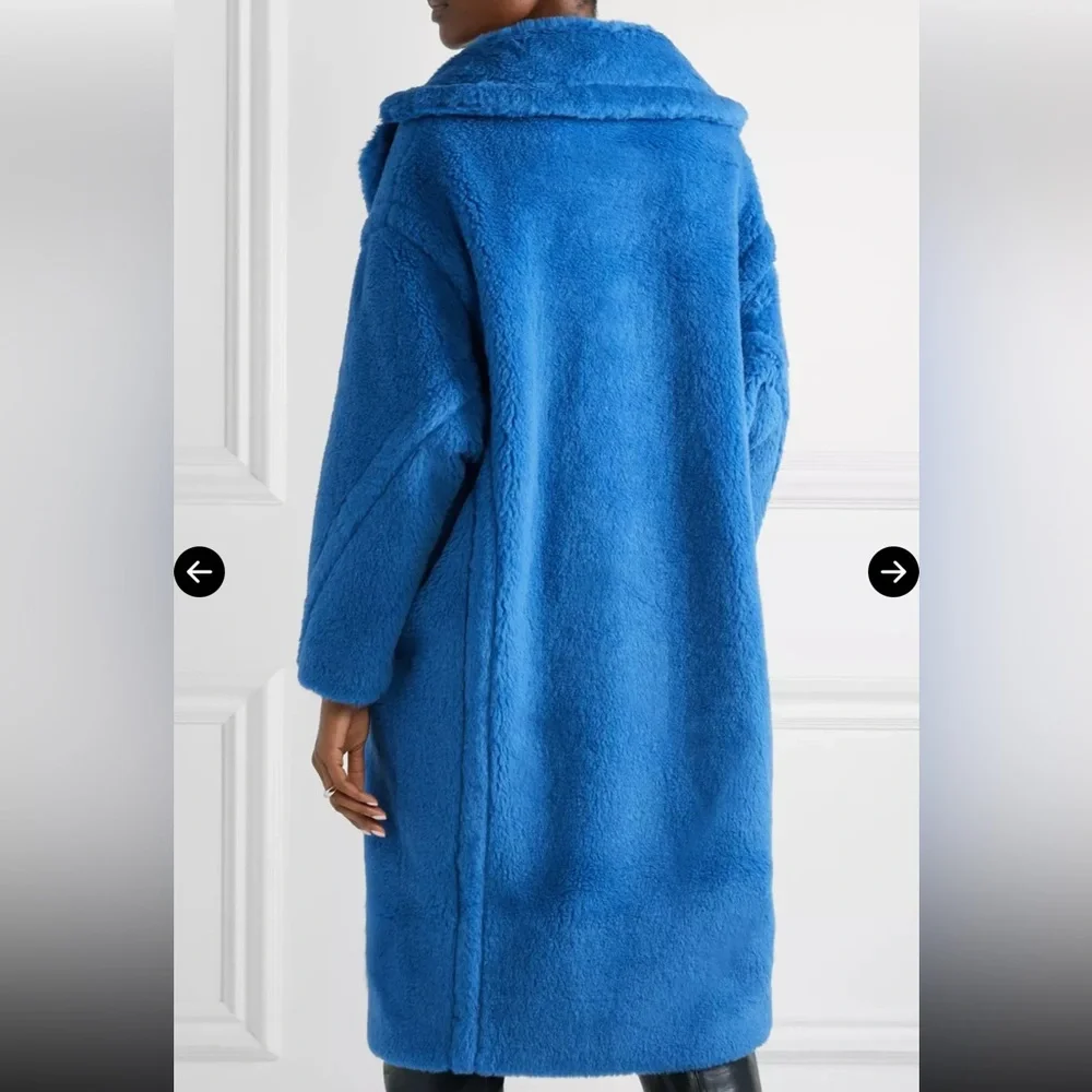 MAX MARA Teddy Bear Alpaca-Blend Coat Small NWT - Picture 5 of 9